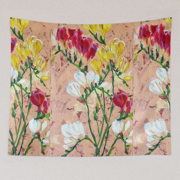 Item preview, Freesia flowers designed and sold by orangerinka.