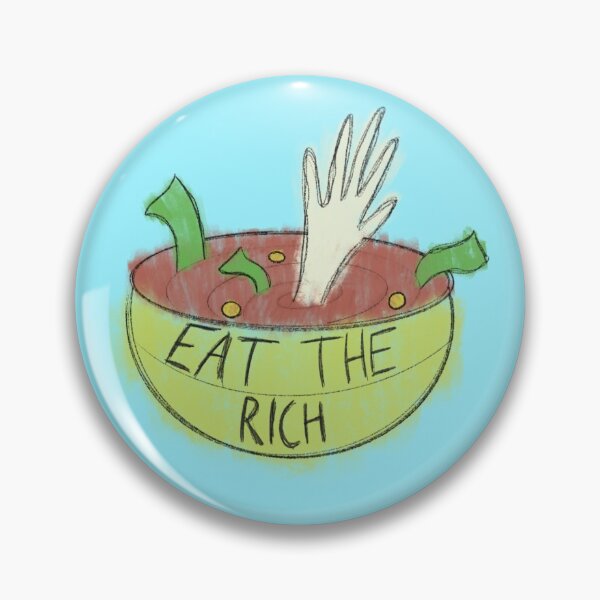 Item preview, eat the rich cereal bowl print designed and sold by keffalump.