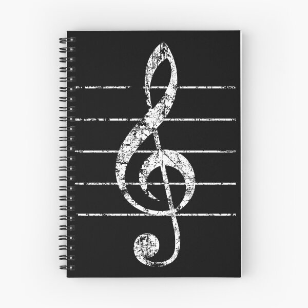 Item preview, G-Clef, Treble Clef with Lines Vintage White designed and sold by theshirtshops.