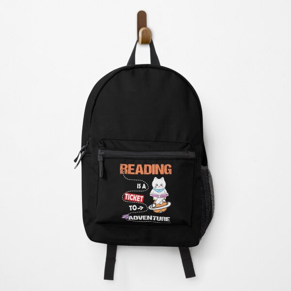 Item preview, Reading is a Ticket to Adventure Cool Book Lovers Co. designed and sold by RS-Collections.