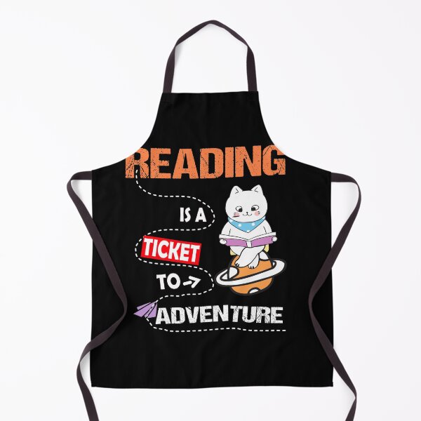 Item preview, Reading is a Ticket to Adventure Cool Book Lovers Co. designed and sold by RS-Collections.