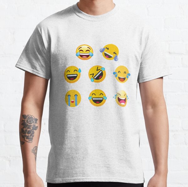 Crying Laughing Cursed Emoji - Emoji - T-Shirt