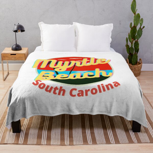 Aperçu de l'œuvre Myrtle Beach Caroline du Sud Retro Vintage Sunset Graphic Design créée et vendue par adriana-holmes.