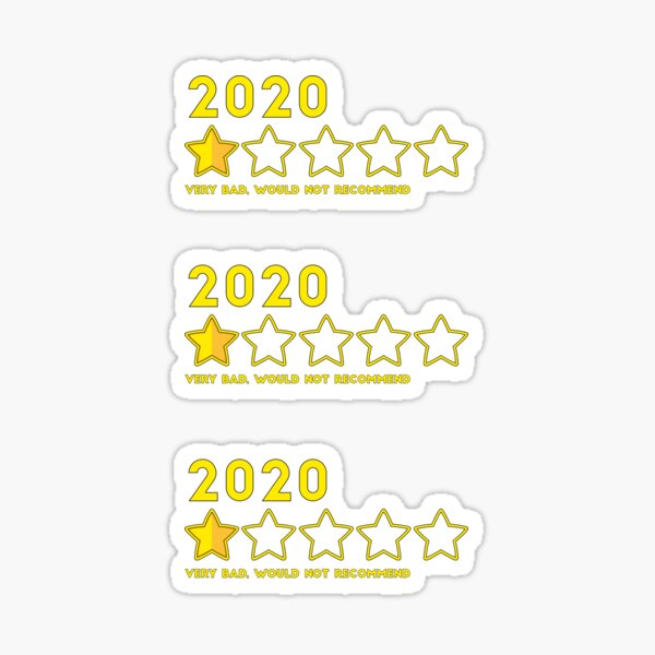 Item preview, 2020 rating very bad would not recommend meme one star review designed and sold by RedCut.