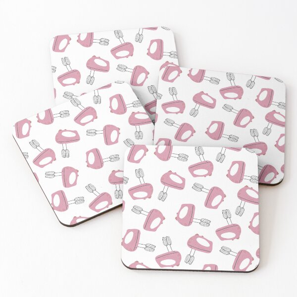 Item preview, Pink and Grey Hand Mixer Pattern designed and sold by kindtoearth.