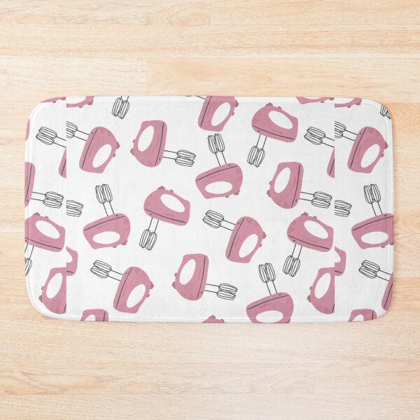 Item preview, Pink and Grey Hand Mixer Pattern designed and sold by kindtoearth.