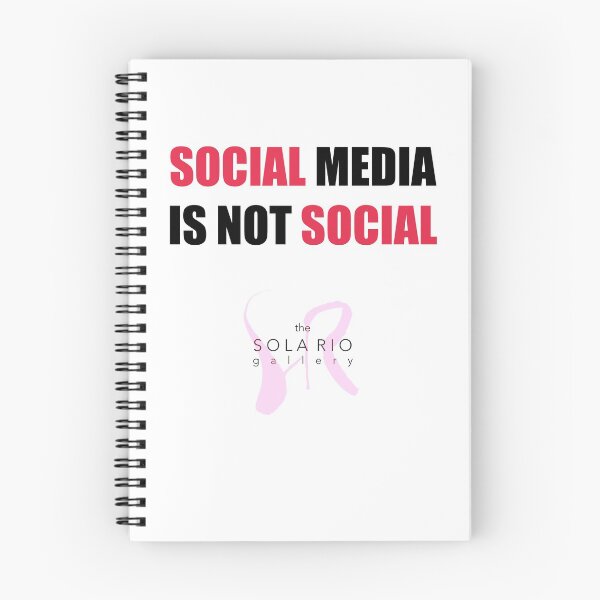 Item preview, SOCIAL MEDIA IS NOT SOCIAL by Jase Michael 2021 designed and sold by solariogallery.