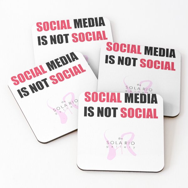 Item preview, SOCIAL MEDIA IS NOT SOCIAL by Jase Michael 2021 designed and sold by solariogallery.