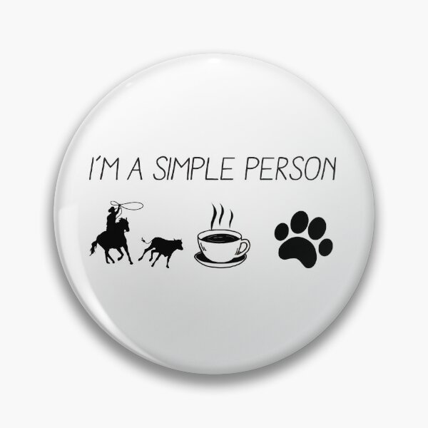 Item preview, Team Roping Simple Person, Roping, Western Art, Funny Western Quote designed and sold by Aerial Addicts.