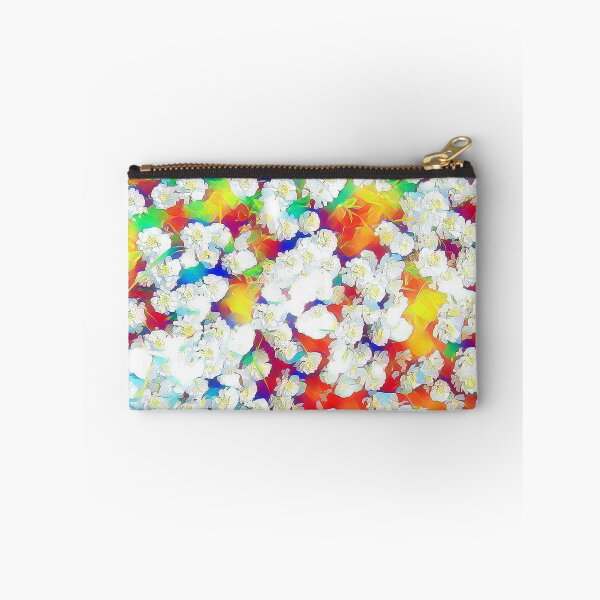 Item preview, Small flowers abstract with white, yellow, red, green and blue designed and sold by Ninaeva.