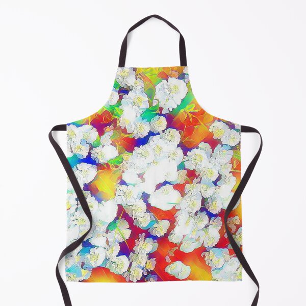 Item preview, Small flowers abstract with white, yellow, red, green and blue designed and sold by Ninaeva.