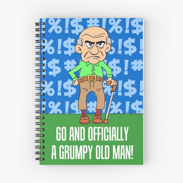 Item preview, 60 And Officially Grumpy Old Man 60th Birthday Card designed and sold by jaycartoonist.