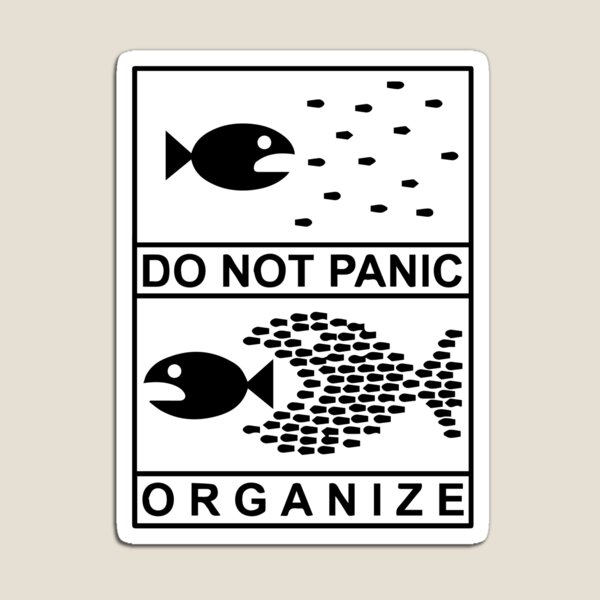 DO NOT PANIC ORGANIZE Magnet