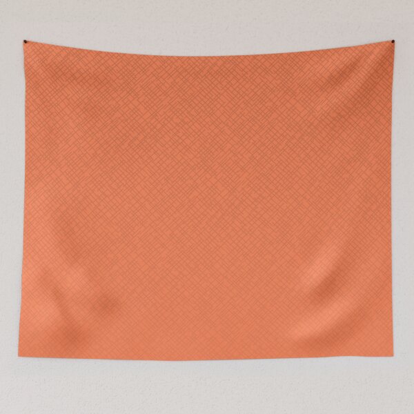 Item preview, Fleece fabric texture | Coral color random lines pattern designed and sold by TheWalnut.