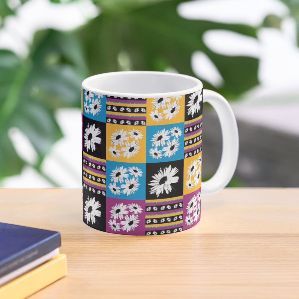 Daisy Love Patchwork Mug