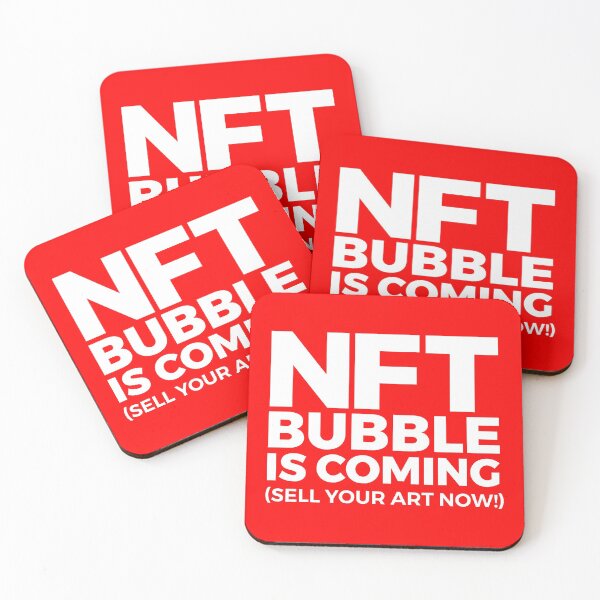 Item preview, (RED) NFT BUBBLE IS COMING (sell your art now) Crypto artists designed and sold by frikybomb.