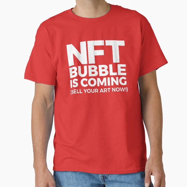 Item preview, (RED) NFT BUBBLE IS COMING (sell your art now) Crypto artists designed and sold by frikybomb.