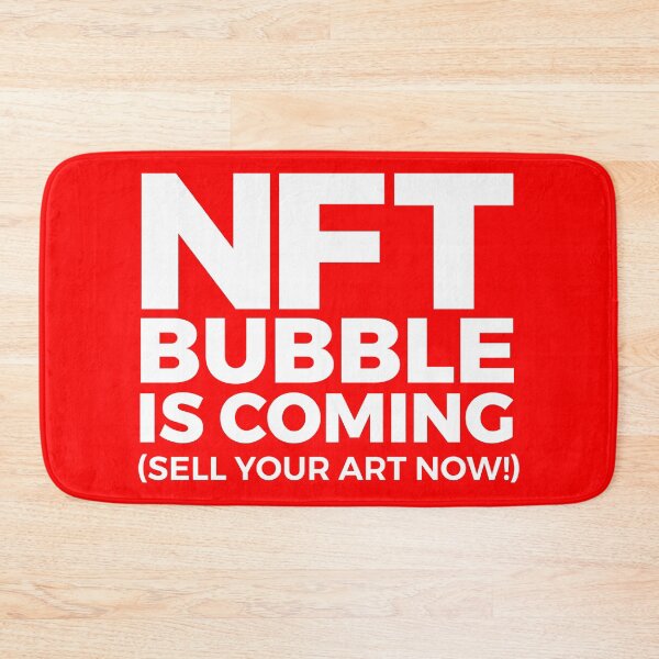 Item preview, (RED) NFT BUBBLE IS COMING (sell your art now) Crypto artists designed and sold by frikybomb.