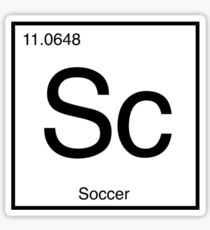 Sc for Soccer Element tshirt for Soccer fans Sticker