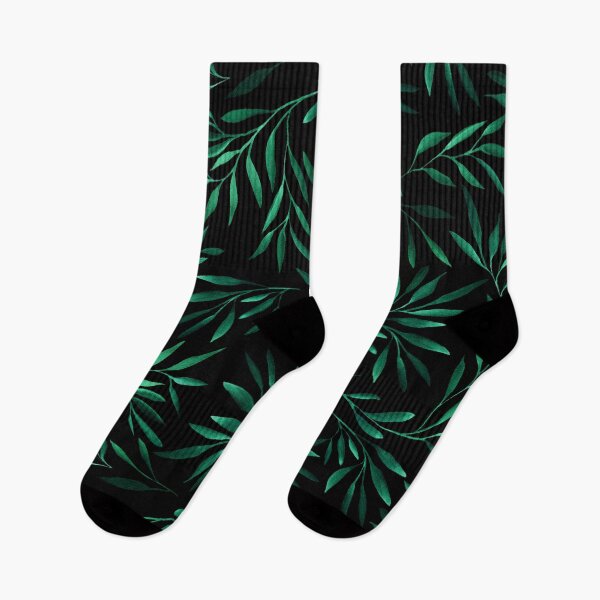 Item preview, Watercolor shimmery green willow leaves, beautiful pattern, simple two toned pattern designed and sold by Orianah.