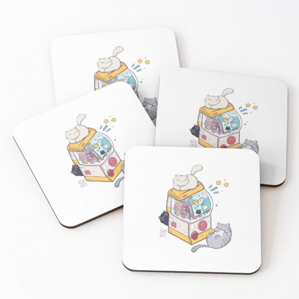 Item preview, Gashapon cats vending machine designed and sold by LauraPemArt.