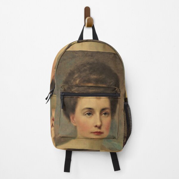 Item preview, 19th century portrait painting of a lovely lady  designed and sold by Vintage Designs +.