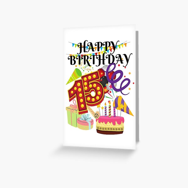 HAPPY BIRTHDAY, PARTY SCENE, CELEBRATION, HAPPY 13th BIRTHDAY happy-birthday-party-scene-celebration-happy-13th-birthday-greeting-card-for-sale-by-rosroy61-redbubble