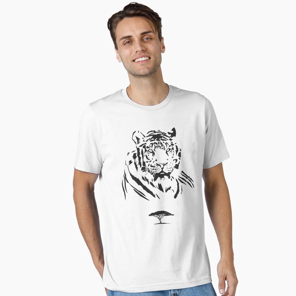 Vista previa del artículo con la obra «Camiseta esencial», diseñado y vendido por Riograf.