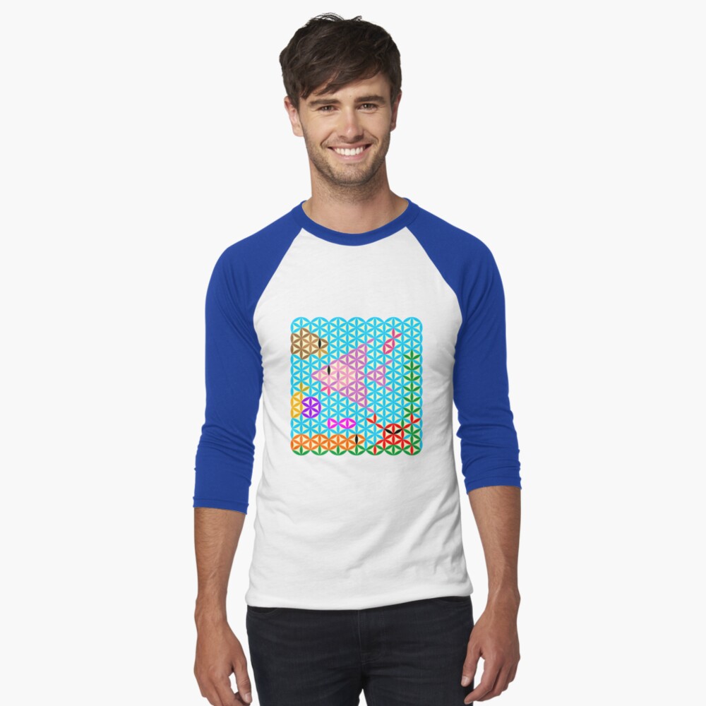 Item preview, Baseball ¾ Sleeve T-Shirt designed and sold by podweb.