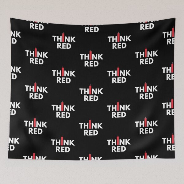 Item preview, Think Red (Candle Stick) designed and sold by TraderShirts.