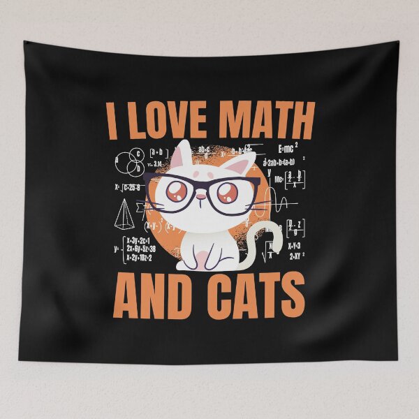 Item preview, I Love Math And Cats - Gift Idea I Love Math And Cats Design & Gifts designed and sold by shirti.