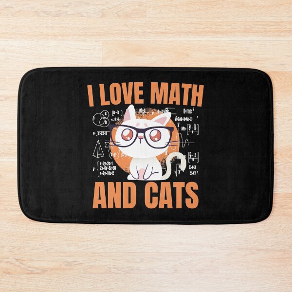 Item preview, I Love Math And Cats - Gift Idea I Love Math And Cats Design & Gifts designed and sold by shirti.