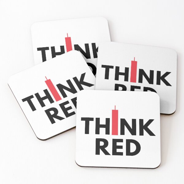 Item preview, Think Red (Candle Stick) Black designed and sold by TraderShirts.