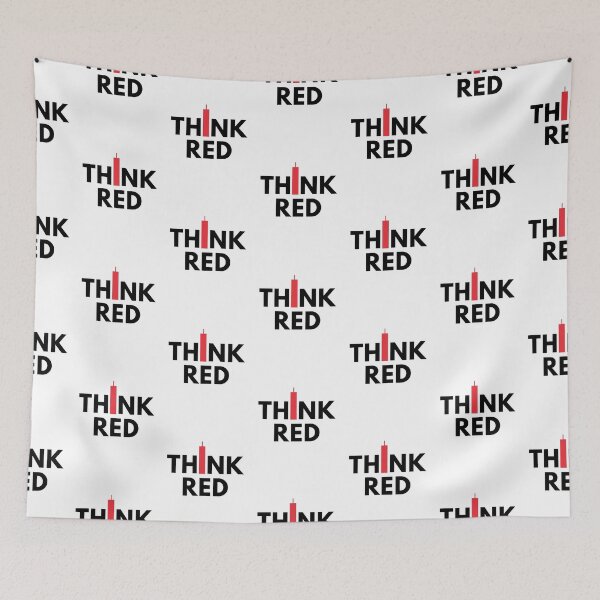 Item preview, Think Red (Candle Stick) Black designed and sold by TraderShirts.