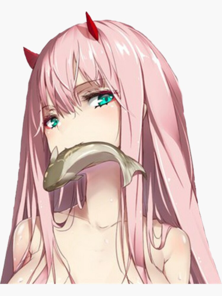 Pegatina Darling Darling En El Franxx Hiro Zero Two Ichigo Zorome Anime Otaku Manga De