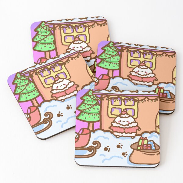 Item preview, Kawaii christmas eve scene soybean santa claus designed and sold by GLwithUs.