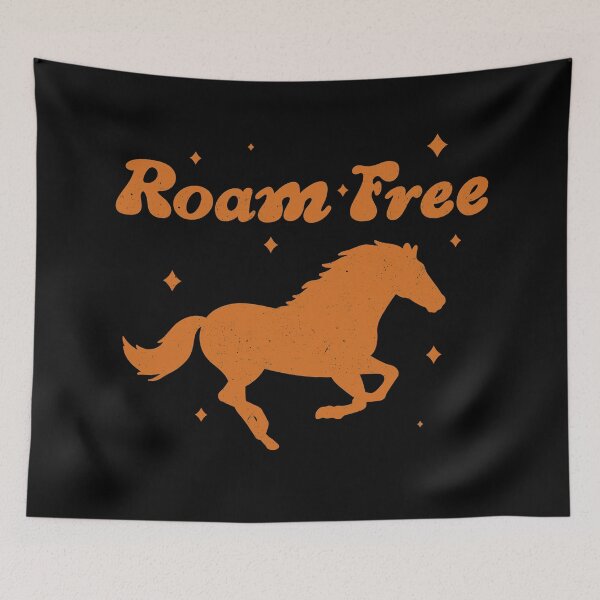 Item preview, Roam Free Wild Horse Boho Retro 70s designed and sold by trajeado14.
