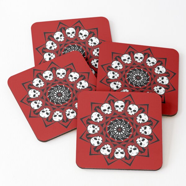 Item preview, Cartoon Skull Mandala designed and sold by 13thWiTCH.