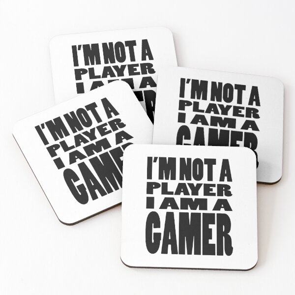 Item preview, IM NOT A PLAYER I AM A GAMER | Gaming geeky typography designed and sold by Cevil.