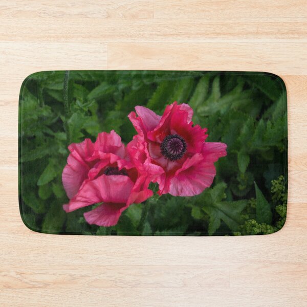 Item preview, Bold Crushed Silk - Pink and Purple Poppy Pair designed and sold by Georgia Mizuleva.