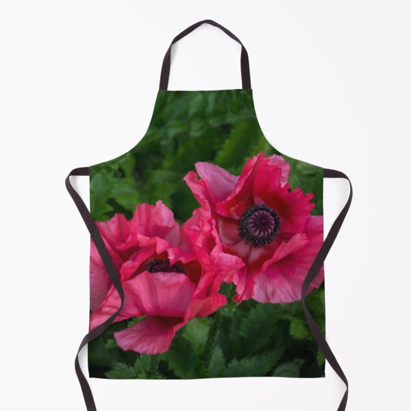Item preview, Bold Crushed Silk - Pink and Purple Poppy Pair designed and sold by Georgia Mizuleva.