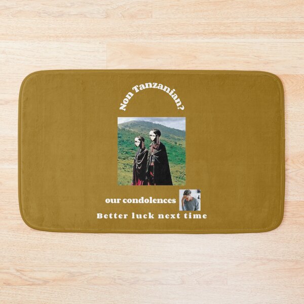 Item preview, "Condolences to non Tanzanians"  (white text) designed and sold by skoumpourdides.