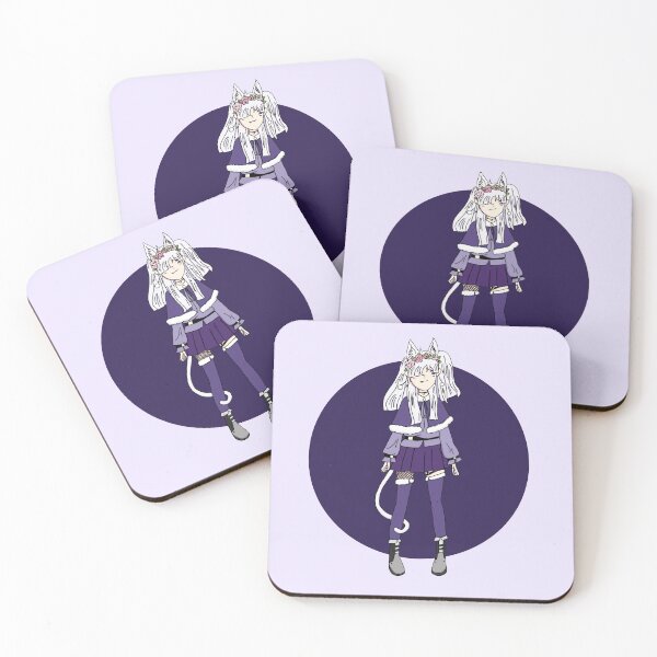Item preview, Purple Kawaii Anime Cat Neko Girl designed and sold by STUDIO-72.