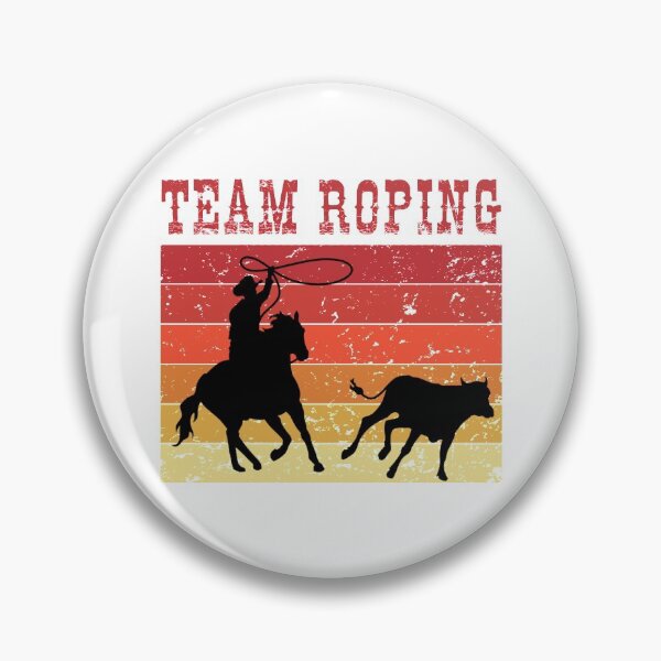 Item preview, Vintage Retro Team Roping, Western Art, Funny Western Quote designed and sold by Aerial Addicts.