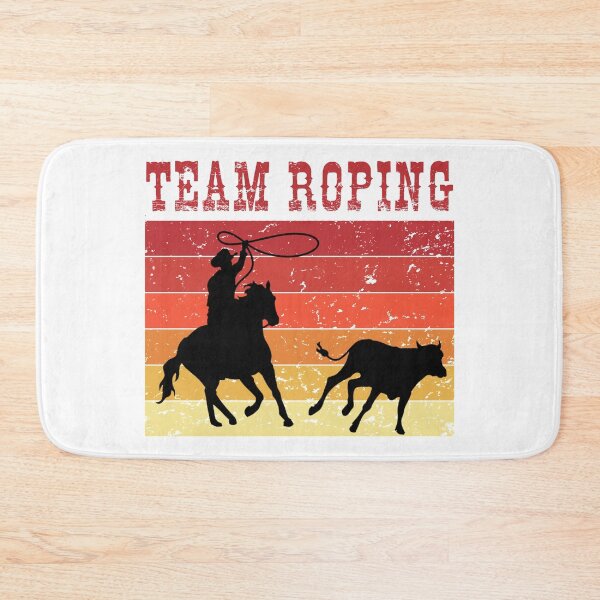 Item preview, Vintage Retro Team Roping, Western Art, Funny Western Quote designed and sold by Aerial Addicts.