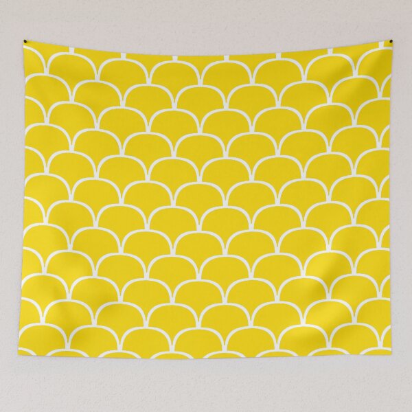 Item preview, Simple Scallops In Daffodil Yellow designed and sold by OByD.