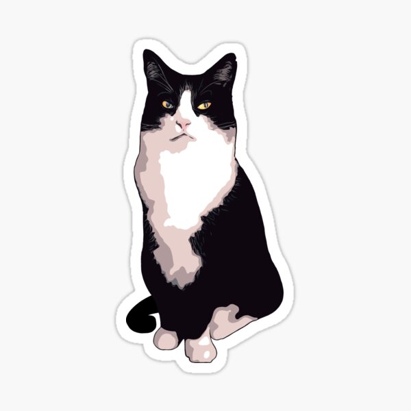 Tuxedo Cat Sticker