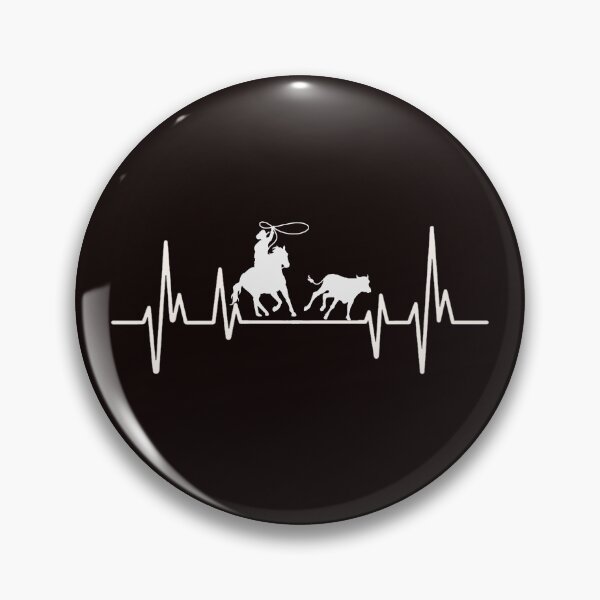 Item preview, Roping Calf Heartbeat, Western Art, Funny Western Quote designed and sold by Aerial Addicts.