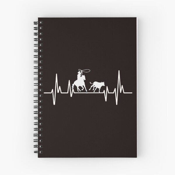Item preview, Roping Calf Heartbeat, Western Art, Funny Western Quote designed and sold by Aerial Addicts.