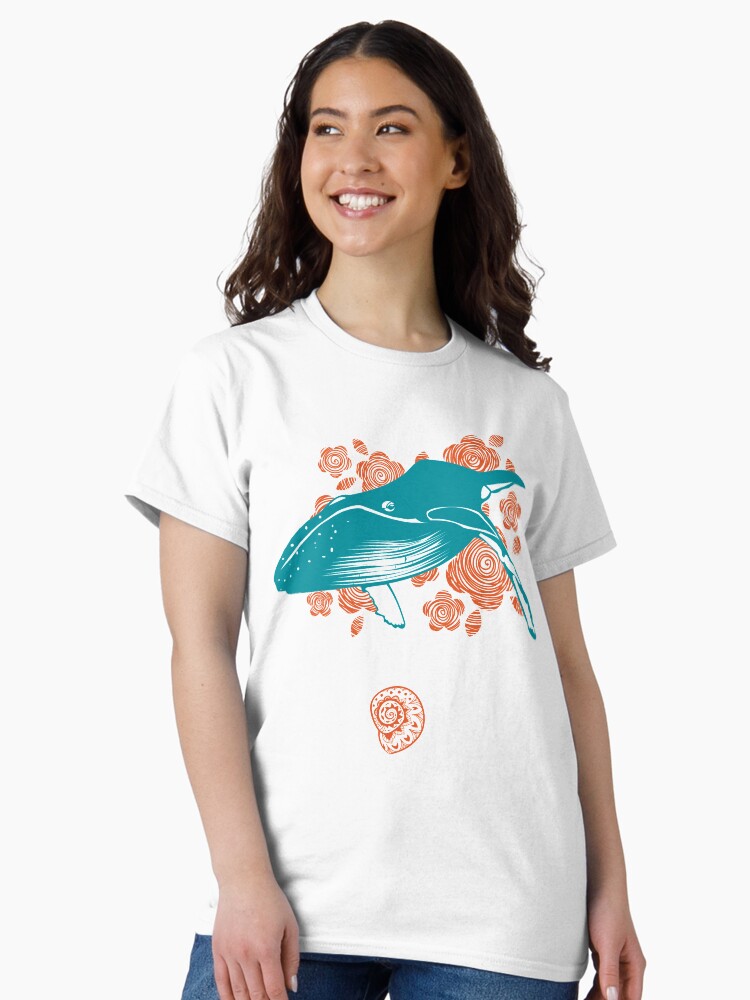 Imagen 1 de 7, Camiseta clásica con la obra Baleine, diseñada y vendida por Riograf.